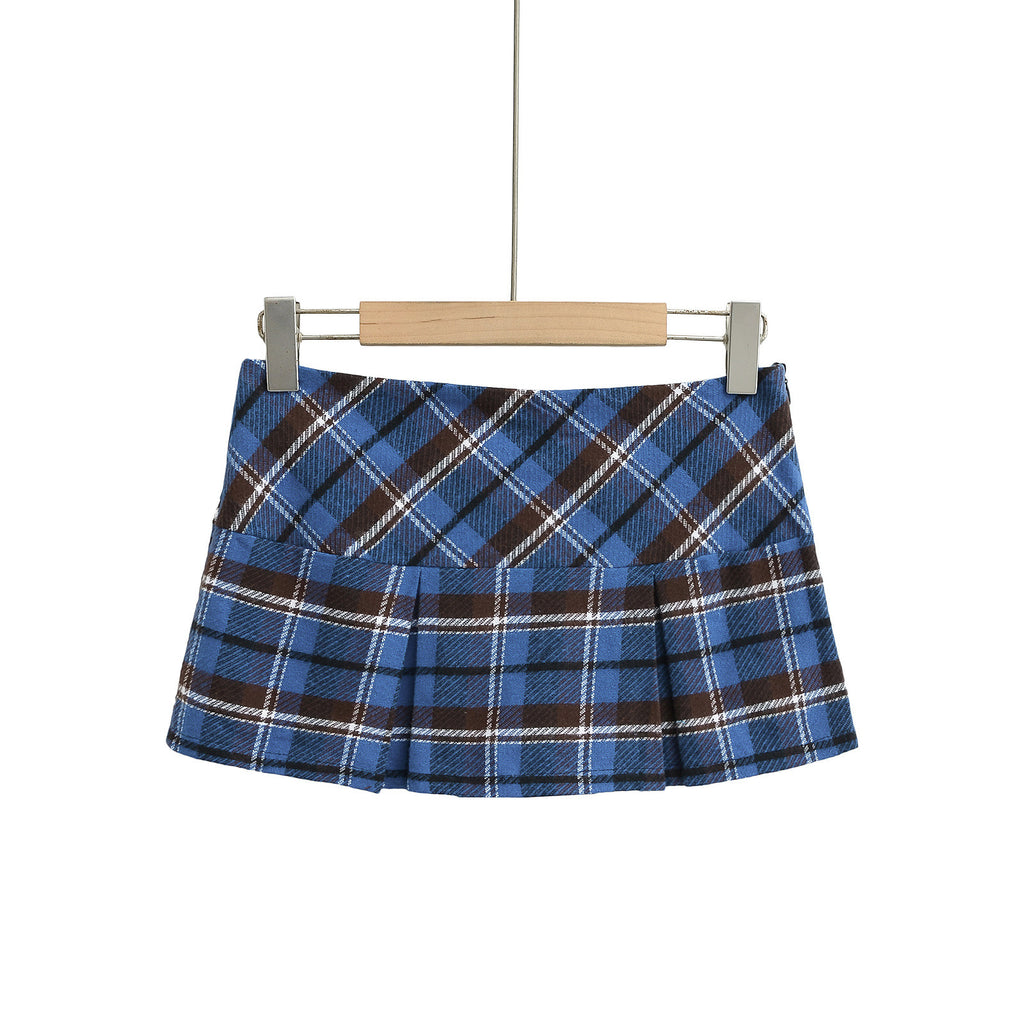 Retro Plaid Mini Skirt