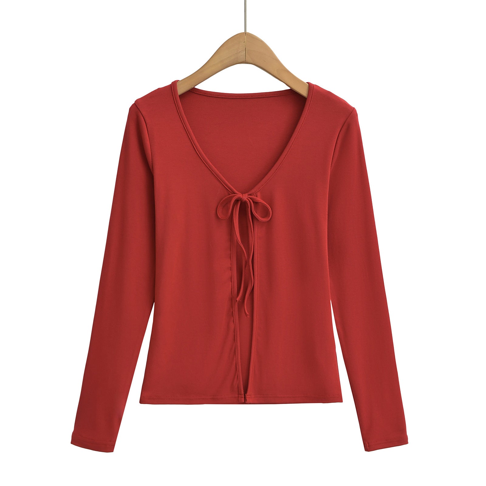 Belted Knit Cardigan - detail view