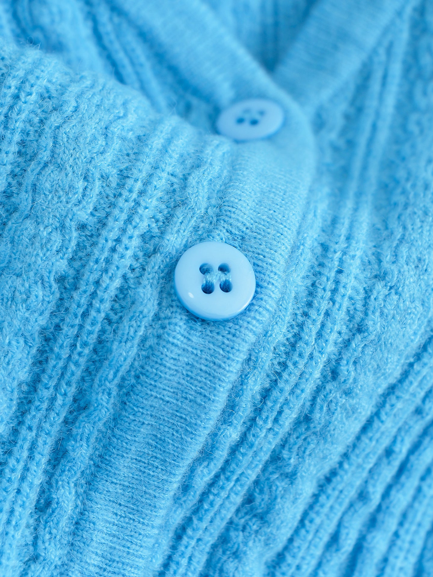 V-Neck Knit Sweater - detail view