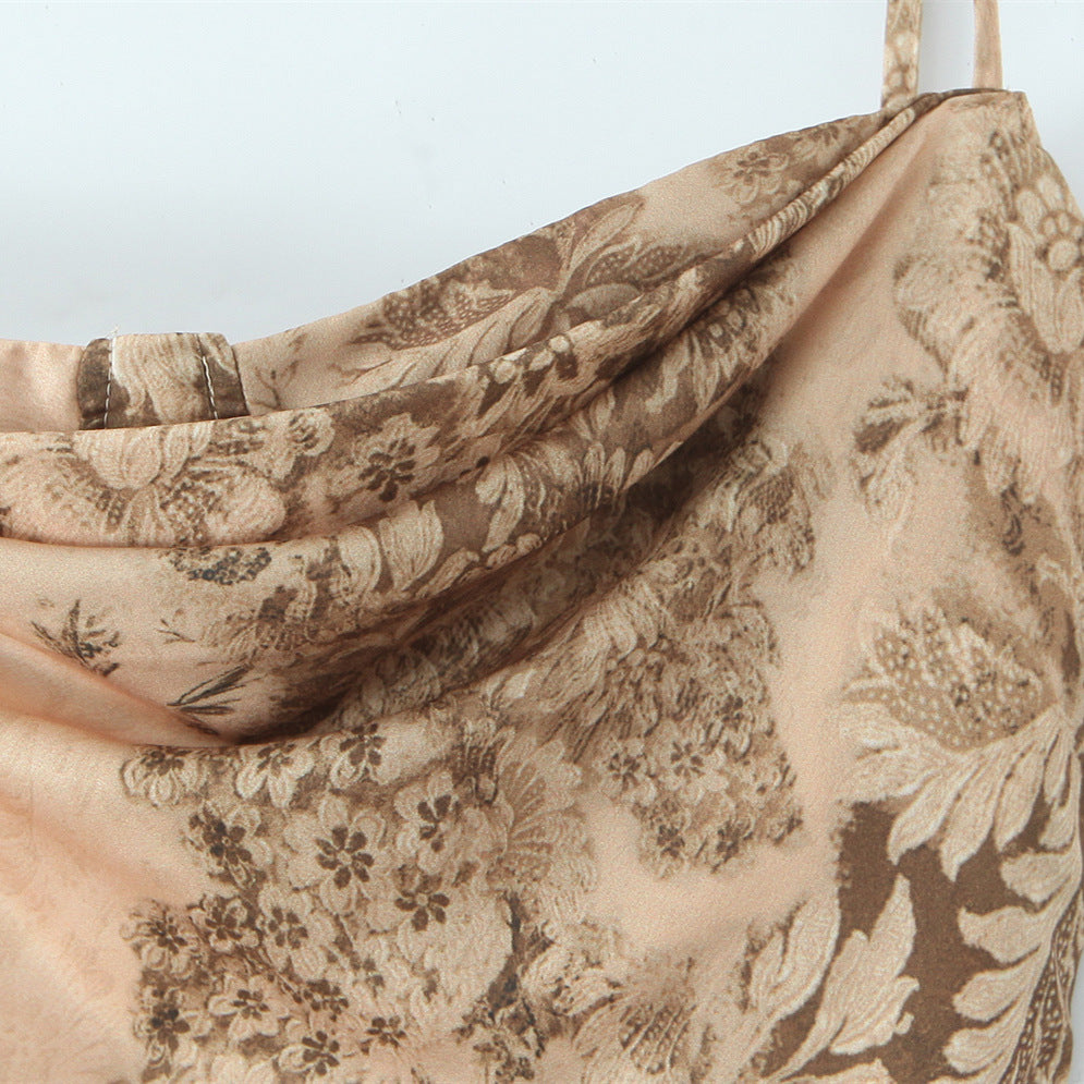 Satin Fishtail Midi Skirt
