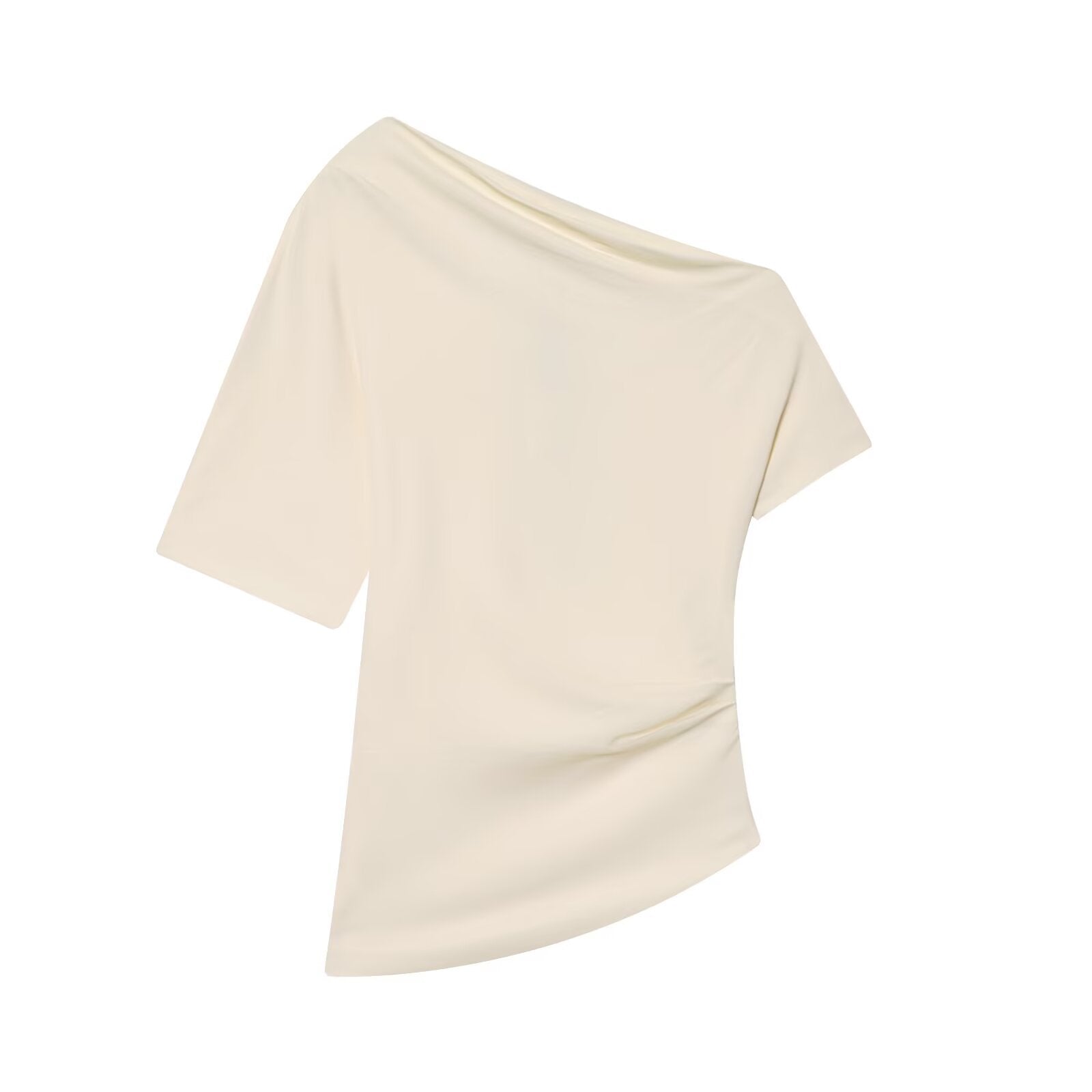 Pleated Asymmetric Shirt - alternate view